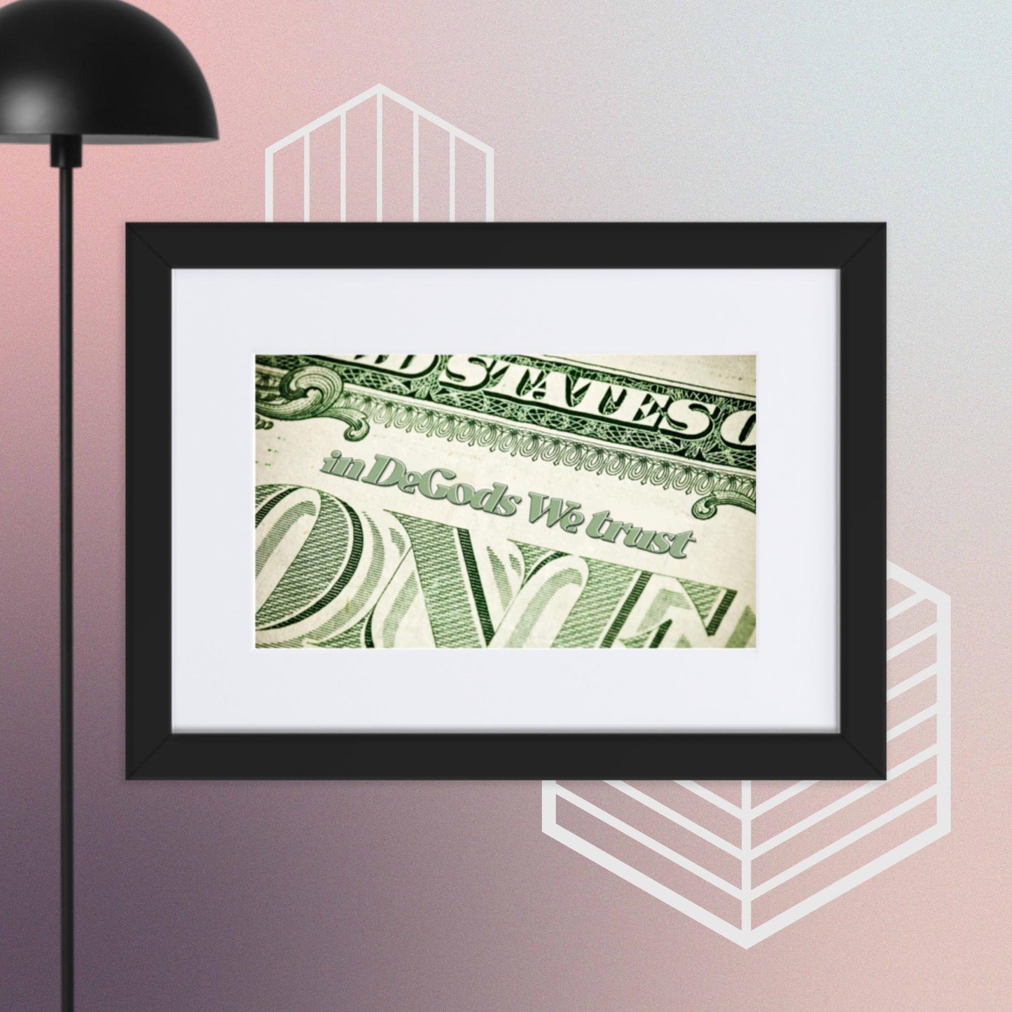 In DeGods We Trust $$$ Framed Poster