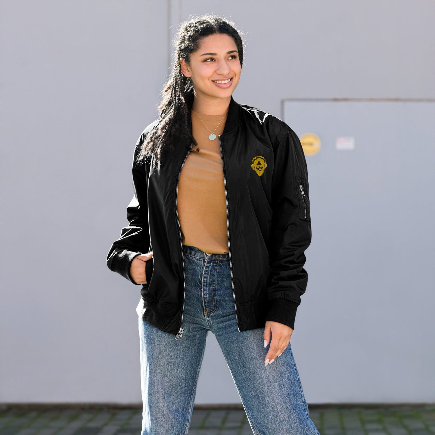 DeDJs Premium recycled bomber jacket